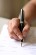 signing a document signing a document