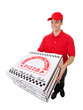 Man Delivering Pizzas