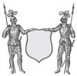Two knights vector Two knights vector