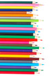 Assortment of coloured pencils