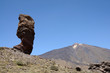 Cinchado rock  and Teide volcano on Canary Island Tenerife