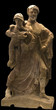 Statue of Hermes holding God Dionysos, ancient Olympia, Greece
