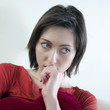 jeune femme triste