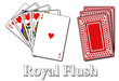 Pokerblatt - Royal Flush