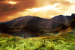 Mountains sunset landscape