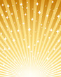 Magic stars golden background