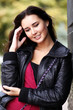 Closeup portrait of a happy young woman smiling
