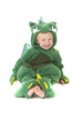 Trick or treating toddler wearing dragon costume Trick or treating toddler wearing dragon costume