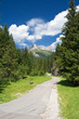 paesaggio alpino in Val di Fassa paesaggio alpino in Val di Fassa