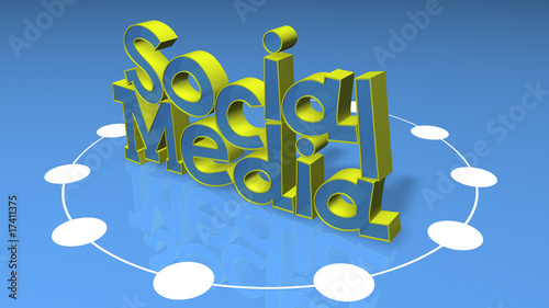 Social Media 3D Title Social Media 3D Title
