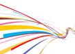 abstract rainbow wave background