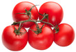 Photo: Bright red tomatoes isolated Bright red tomatoes isolated