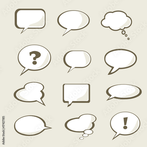 Vektor: Set of vector speech bubble Set of vector speech bubble