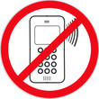 Panneau 'Usage du téléphone portable interdit'