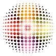 dotted sphere background dotted sphere background