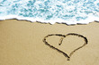 heart in the sand