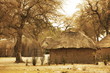 African huts