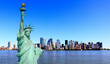 Photo en ligne au meilleur prix The Statue of Liberty and Lower Manhattan Skylines