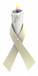 Pearl ribbon candle