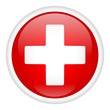 White Cross On Button