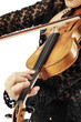 playing a violin