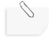 Post it trombone blanc