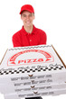 Man Delivering Pizzas