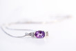 Diamond pendant on a white background