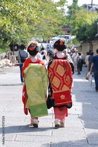 Photo: 後ろ姿の舞妓さん 後ろ姿の舞妓さん