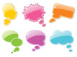 illustration of colorful callout