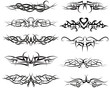 tribal tattoos set