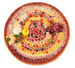 Food display. Clipping path
