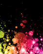abstract colorful light in vibrant exciting shades
