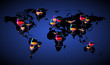 World map with wines World map with wines