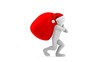 Santa Claus Carrying Bag (HD + Alpha)