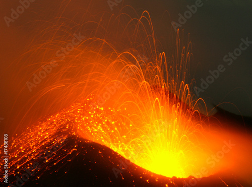 Photo: Volcanic eruption Volcanic eruption
