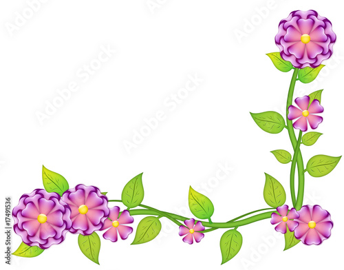 Ilustración: hermosa guarda floral y romantica hermosa guarda floral y romantica