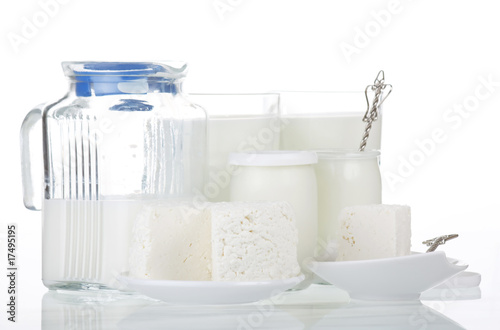 Photo: dairy products. dairy products.