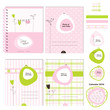 Design elements for baby scrapbook