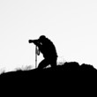 Silhouette of photographer