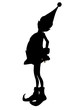 Christmas Elf Silhouette Illustration Christmas Elf Silhouette Illustration
