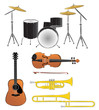 musical instruments vector illustration