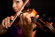 playing the violin