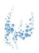 Blue bubbles rising