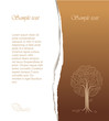 Vintage abstract tree drawing Vintage abstract tree drawing