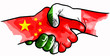 handshake china italy