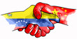 handshake china venezuela