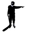 Male Hockey Illustration Silhouette