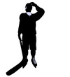 Male Hockey Illustration Silhouette