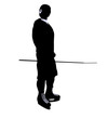 Male Hockey Illustration Silhouette